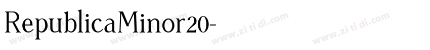 RepublicaMinor20字体转换