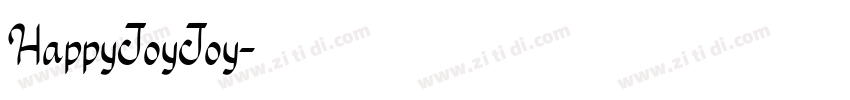 HappyJoyJoy字体转换
