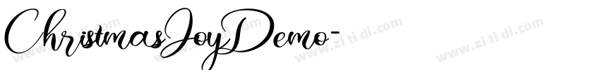 ChristmasJoyDemo字体转换