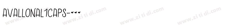 AvallonAl1Caps字体转换