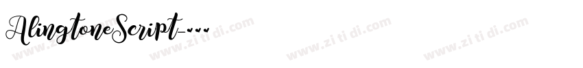 AlingtoneScript字体转换