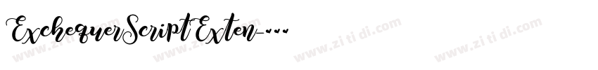 ExchequerScriptExten字体转换