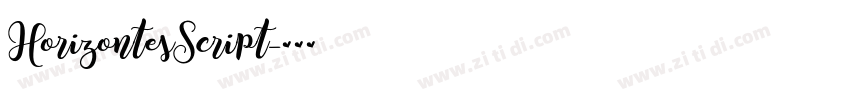 HorizontesScript字体转换