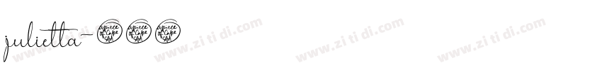 julietta字体转换