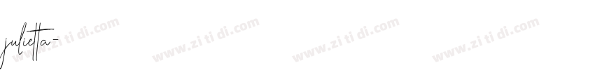 julietta字体转换