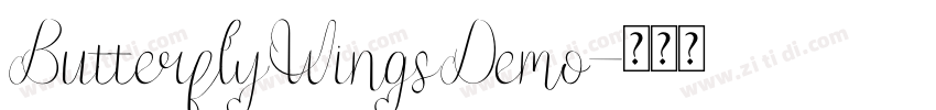 ButterflyWingsDemo字体转换