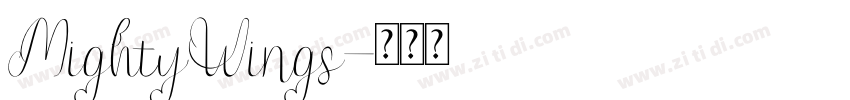 MightyWings字体转换