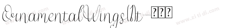 QrnamentalWings(1).t字体转换