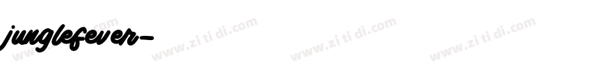 junglefever字体转换