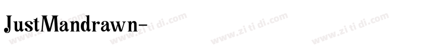 JustMandrawn字体转换
