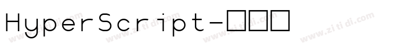 HyperScript字体转换