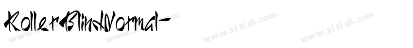 RollerBlindNormal字体转换