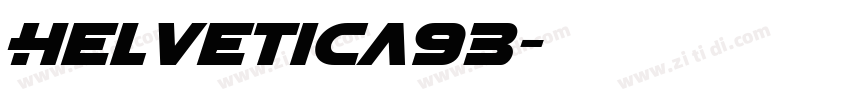Helvetica93字体转换