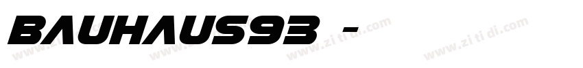 bauhaus93字体字体转换