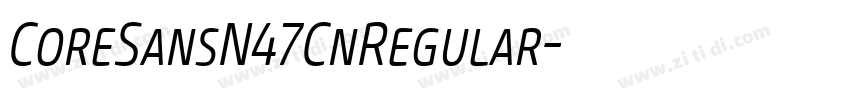 CoreSansN47CnRegular字体转换