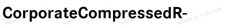 CorporateCompressedR字体转换