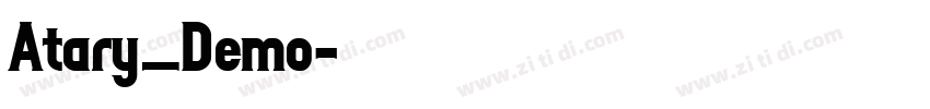 Atary_Demo字体转换