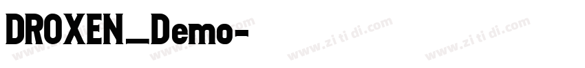 DROXEN_Demo字体转换