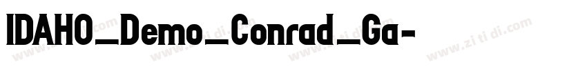 IDAHO_Demo_Conrad_Ga字体转换