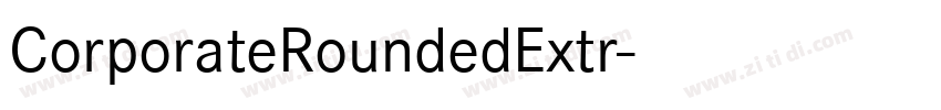 CorporateRoundedExtr字体转换