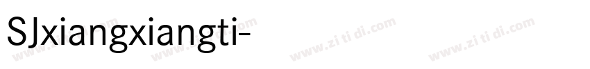 SJxiangxiangti字体转换