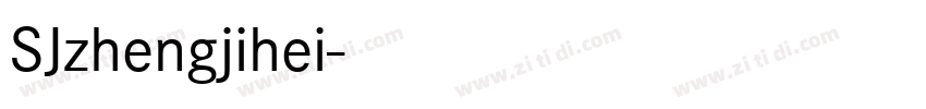SJzhengjihei字体转换