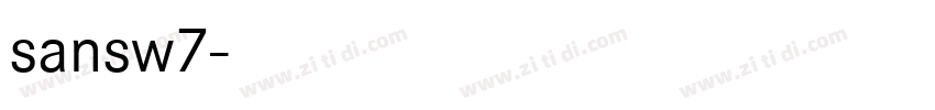腾讯sansw7字体转换