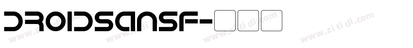 DroidSansF字体转换