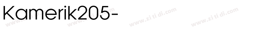 Kamerik205字体转换
