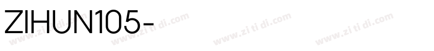 ZIHUN105字体转换