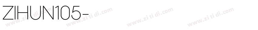 ZIHUN105字体转换