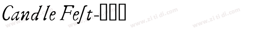 CandleFest字体转换