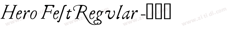 HeroFestRegular字体转换