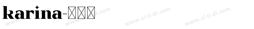 karina字体转换