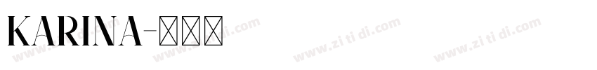 karina字体转换