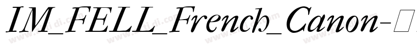 IM_FELL_French_Canon字体转换