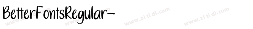 BetterFontsRegular字体转换 BetterFontsRegular字体转换