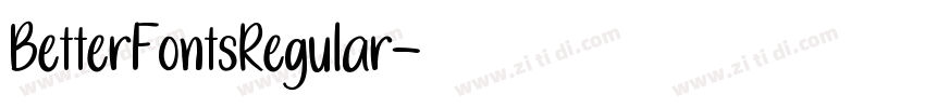 BetterFontsRegular字体转换 BetterFontsRegular字体转换