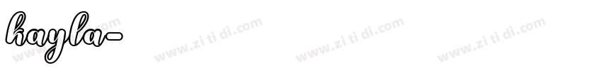 kayla字体转换