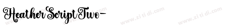 HeatherScriptTwo字体转换