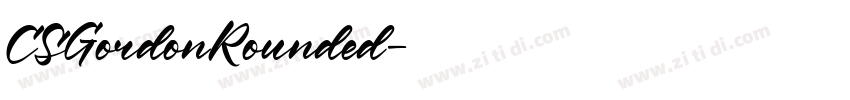 CSGordonRounded字体转换