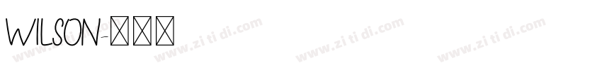 Wilson字体转换