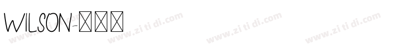 Wilson字体转换