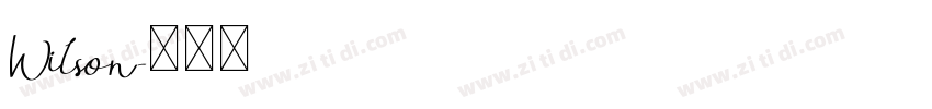 Wilson字体转换