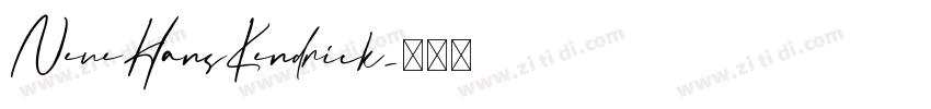 NeueHansKendrick字体转换 NeueHansKendrick字体转换