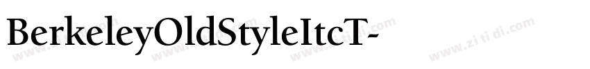 BerkeleyOldStyleItcT字体转换