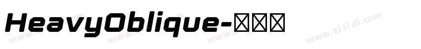 HeavyOblique字体转换