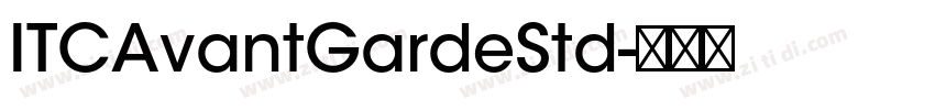 ITCAvantGardeStd字体转换