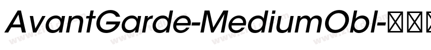 AvantGarde-MediumObl字体转换