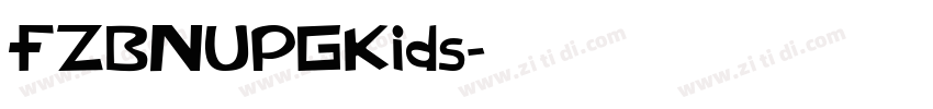 FZBNUPGKids字体转换